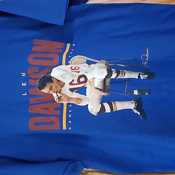 Len Dawson t shirt Sz. L nwot - Picture 2 of 4